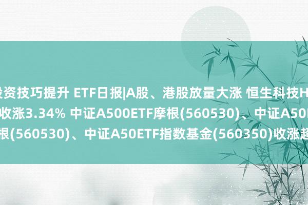 投资技巧提升 ETF日报|A股、港股放量大涨 恒生科技HKETF(513890)强势收涨3.34% 中证A500ETF摩根(560530)、中证A50ETF指数基金(560350)收涨超2%